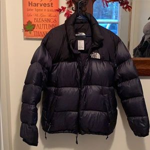 The North Face nuptse jacket with tuck away hood